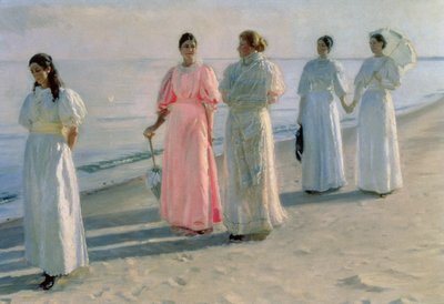 Promenade on the Beach by Michael Peter Ancher